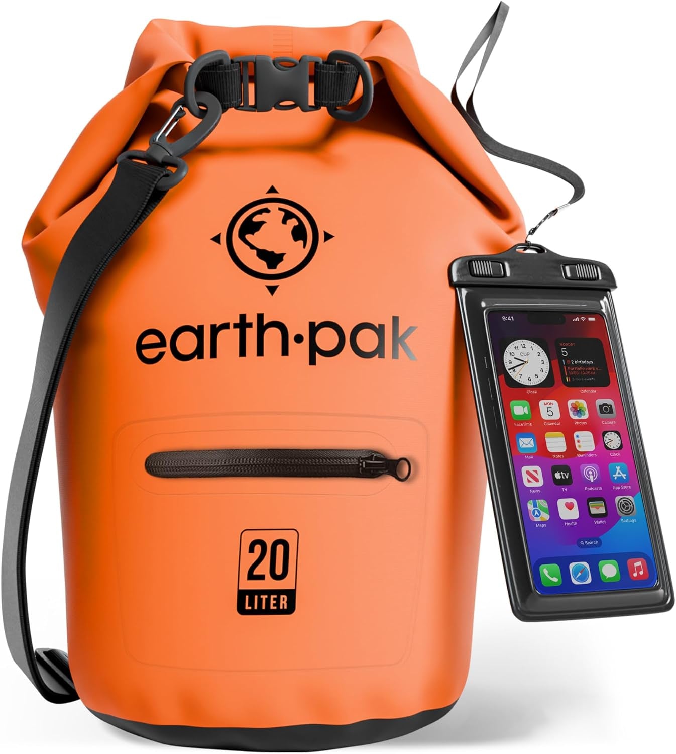 Ultimate Waterproof Dry Bag Backpack with Zippered Pocket - Keep Your Gear Safe and Dry!