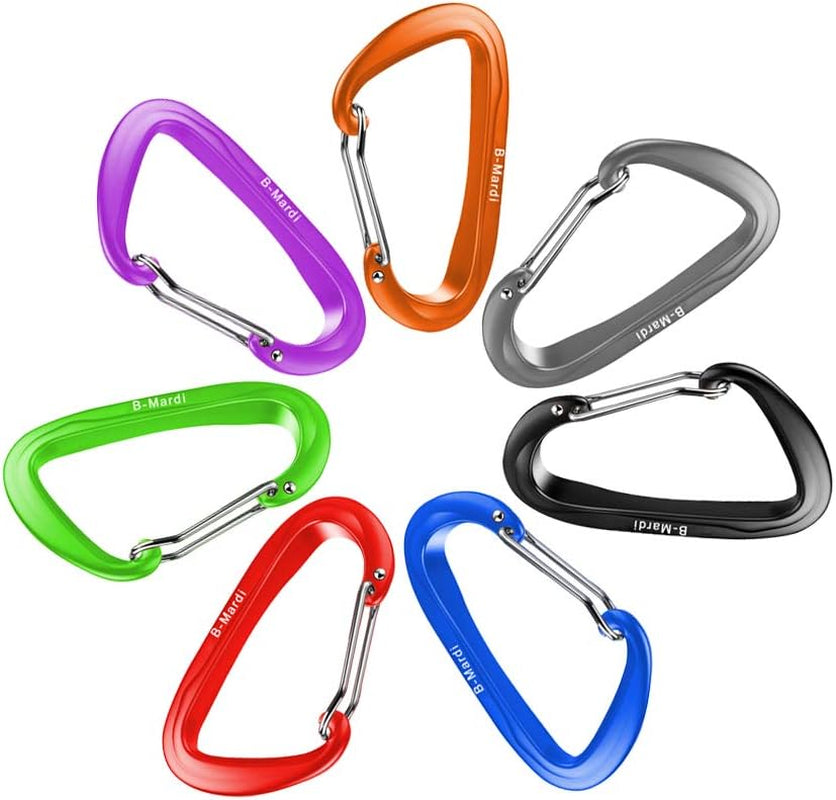 Heavy Duty Locking Carabiner Clips - Ultra Lightweight 12KN (2697 lbs) for Camping, Hiking, Hammocks, and More - Perfect for Outdoor Adventures and Everyday Use