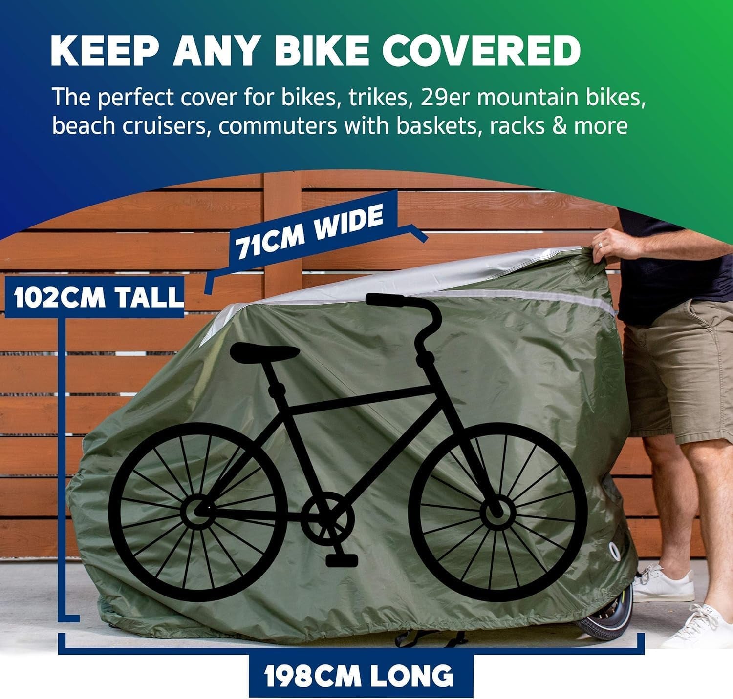 Bike Cover – Reflective Bicycle Covers for outside Storage - Waterproof & Weatherproof