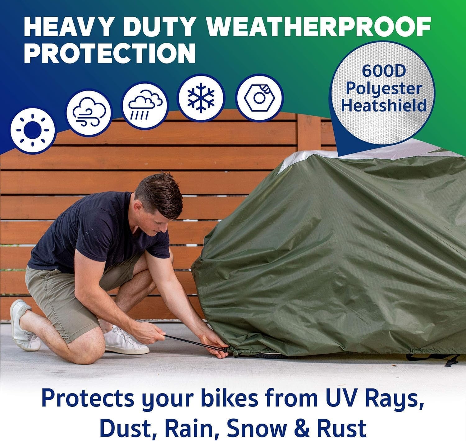Bike Cover – Reflective Bicycle Covers for outside Storage - Waterproof & Weatherproof