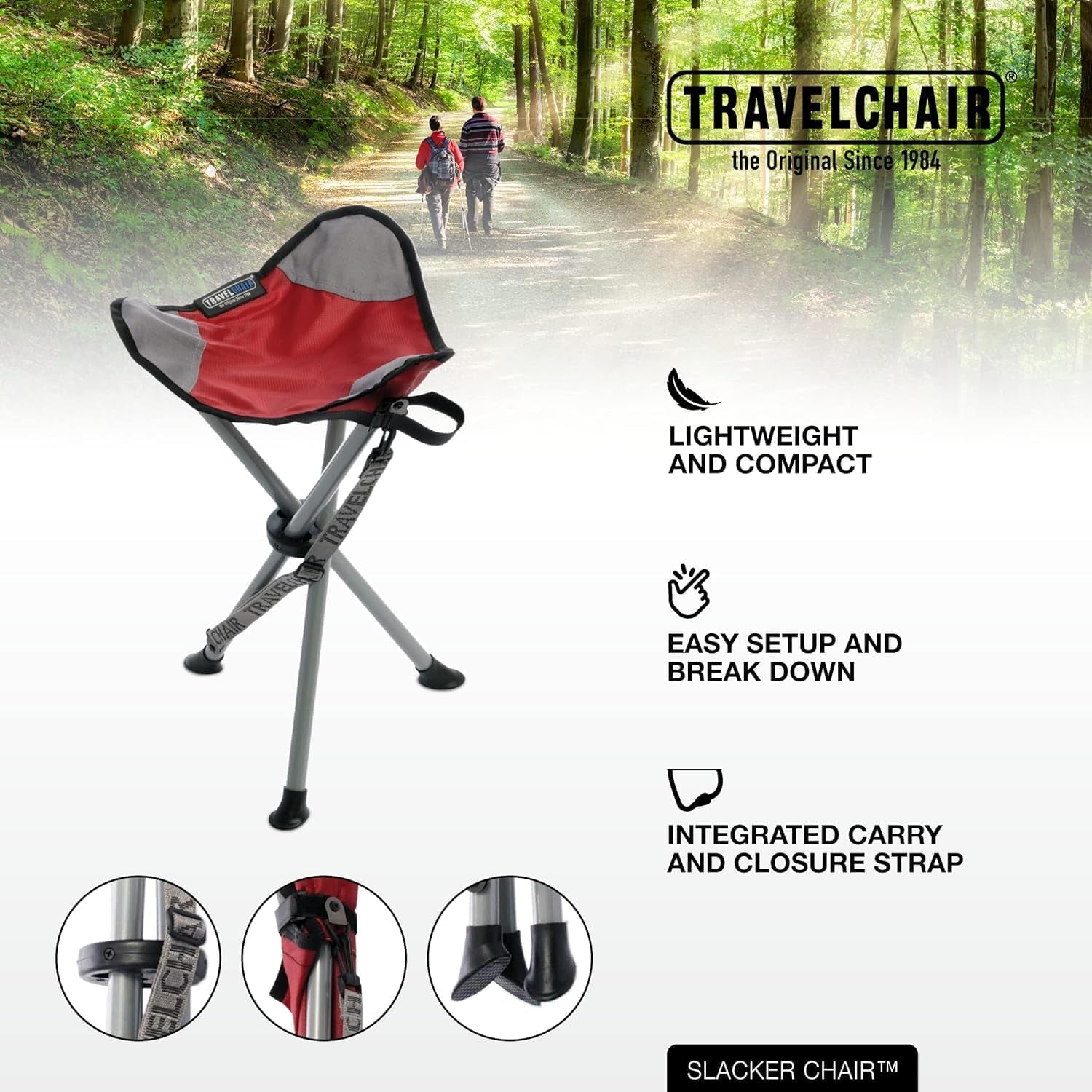 Ultimate Slacker Tripod Chair - Lightweight, Portable, and Stable for Your Outdoor Adventures in Vibrant Green