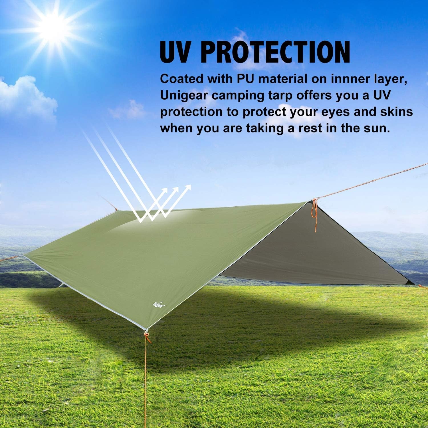 Ultimate Waterproof Hammock Rain Fly Tarp - Lightweight, UV-Protected Shelter for All Your Outdoor Adventures