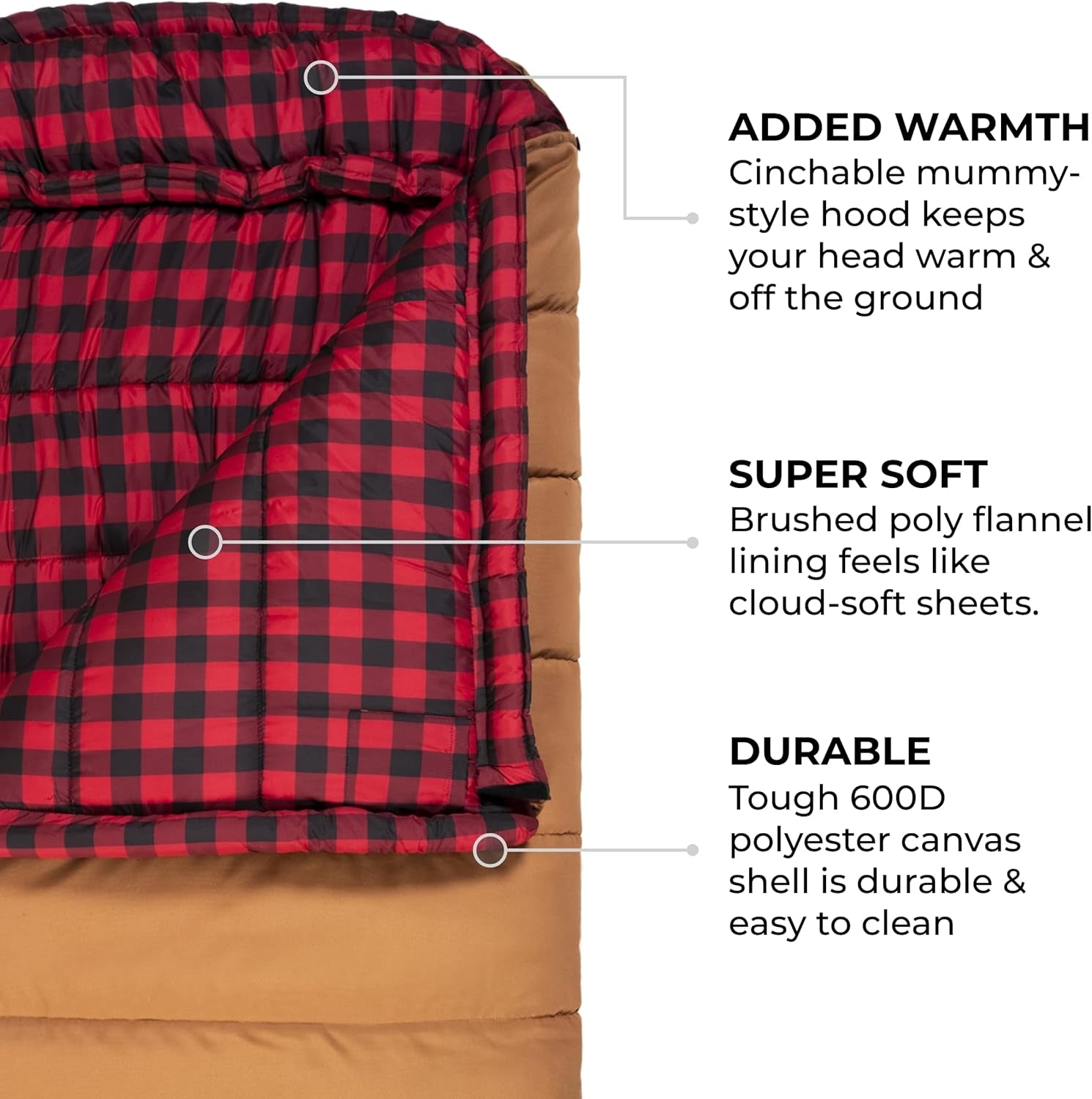 Experience Ultimate Comfort with the Deer Hunter -35F and 0F Degree Sleeping Bag: Perfect for Camping, Hunting, and Cold Weather Adventures