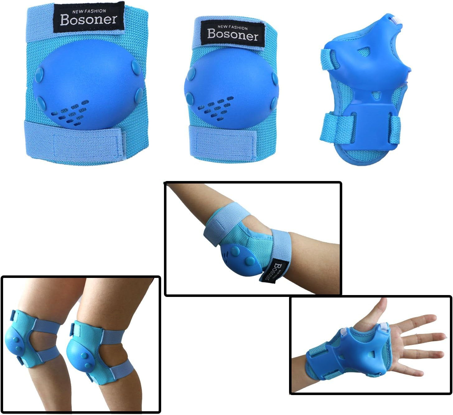 Ultimate Kids Protective Gear Set: Knee Pads, Elbow Pads, and Wrist Guards for Ages 3-15 - Perfect for Roller Skating, Cycling, BMX, Skateboarding, and Scooter Riding!