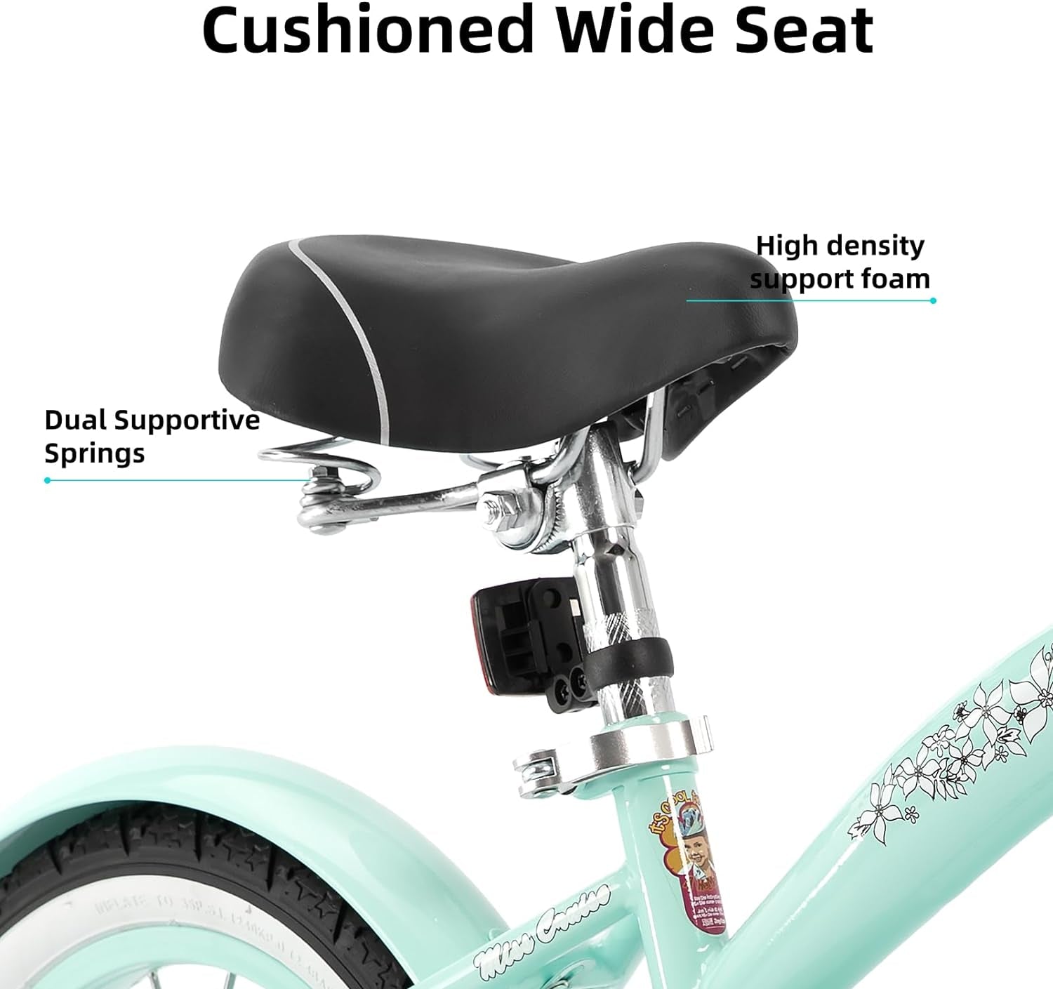 Stylish 14-Inch Kids Cruiser Bike with Training Wheels for Ages 2-7 - Perfect for Boys and Girls!