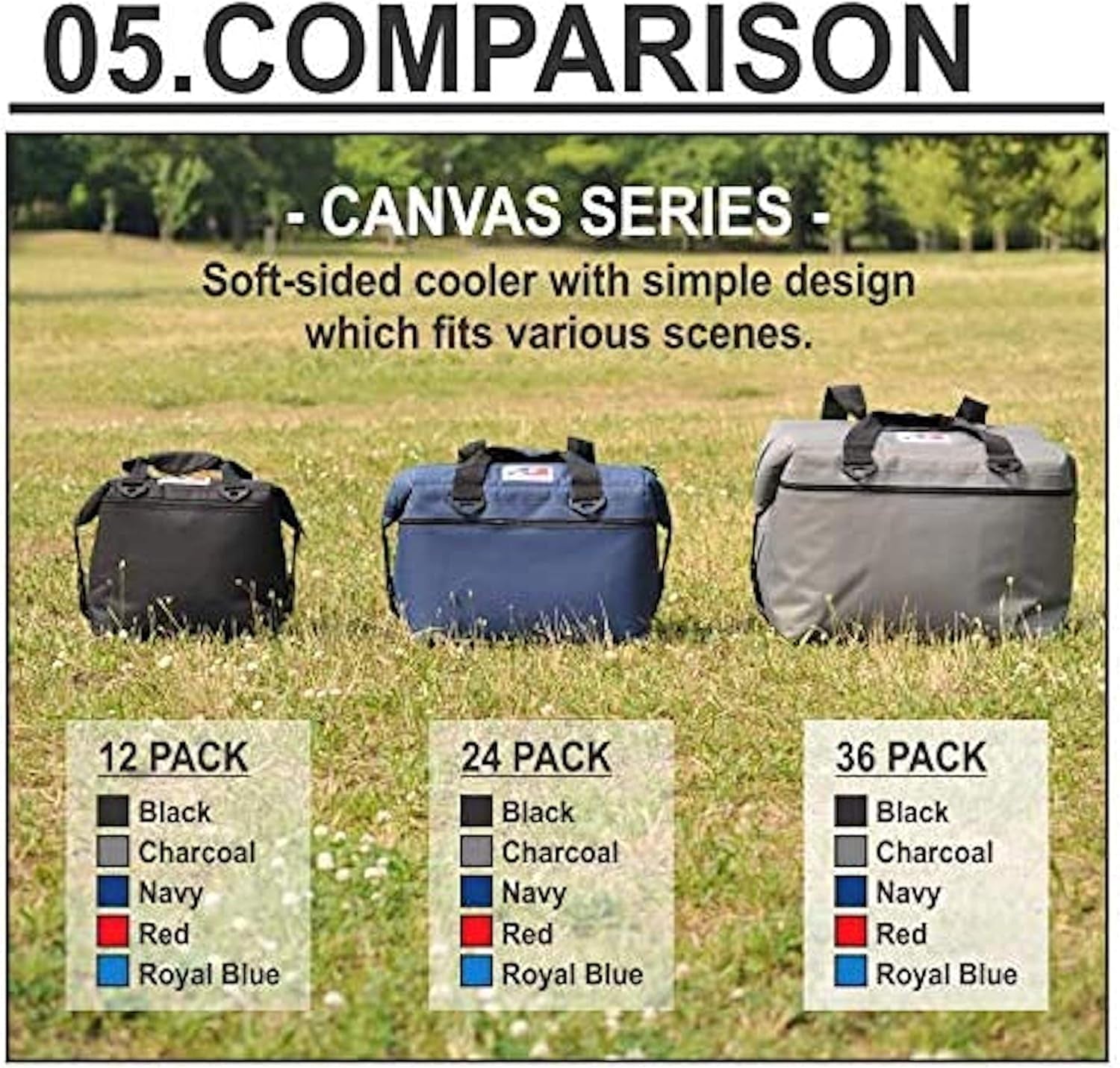 Original Soft-Sided Cooler Bag, Leak-Proof, Insulated, Lightweight