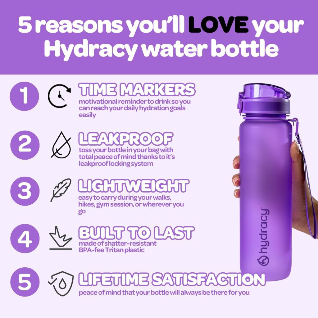 Stay Hydrated in Style: 32 oz BPA-Free Water Bottle with Time Marker, Fruit Infuser, and No Sweat Sleeve - Perfect for Fitness and Outdoor Adventures