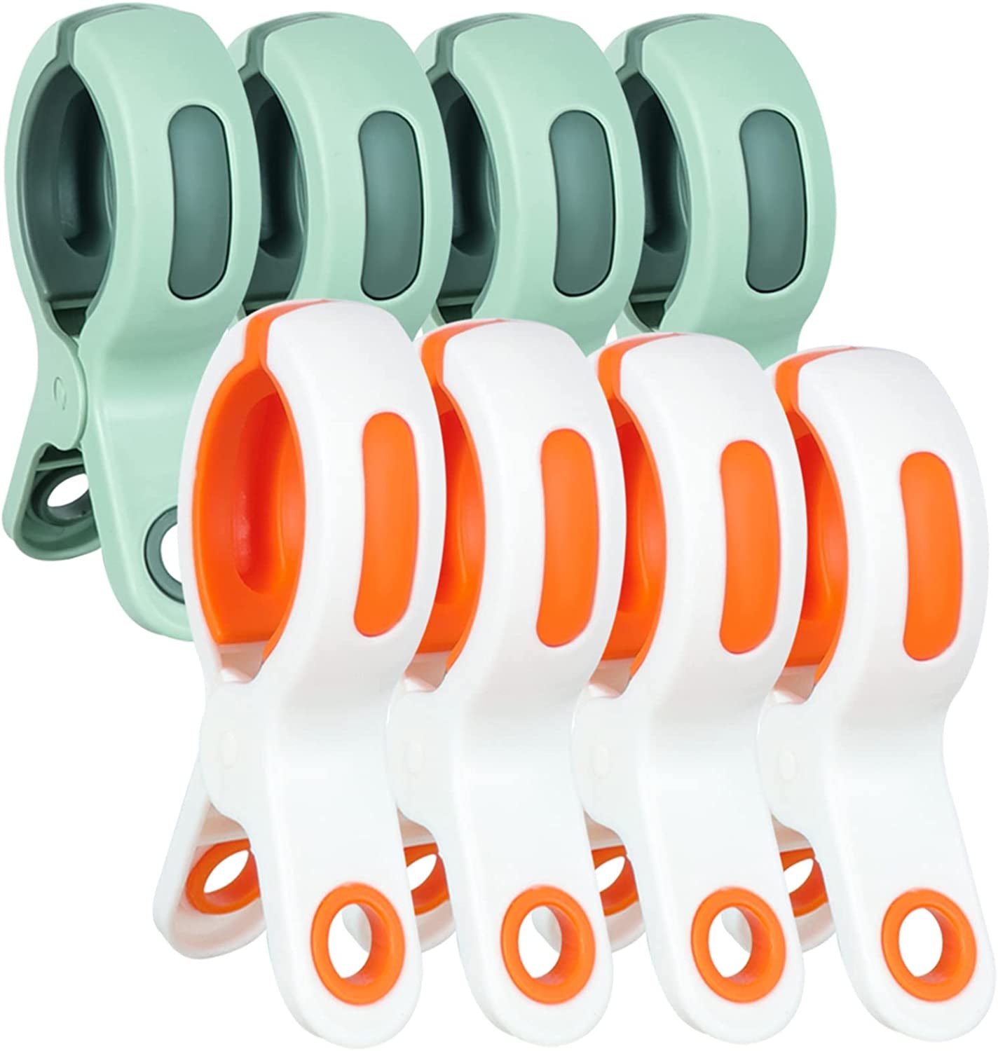 Ultimate Beach Towel Clips - Jumbo Size, Heavy Duty, Non-Marking Clips for Beach and Pool Chairs in Vibrant Colors