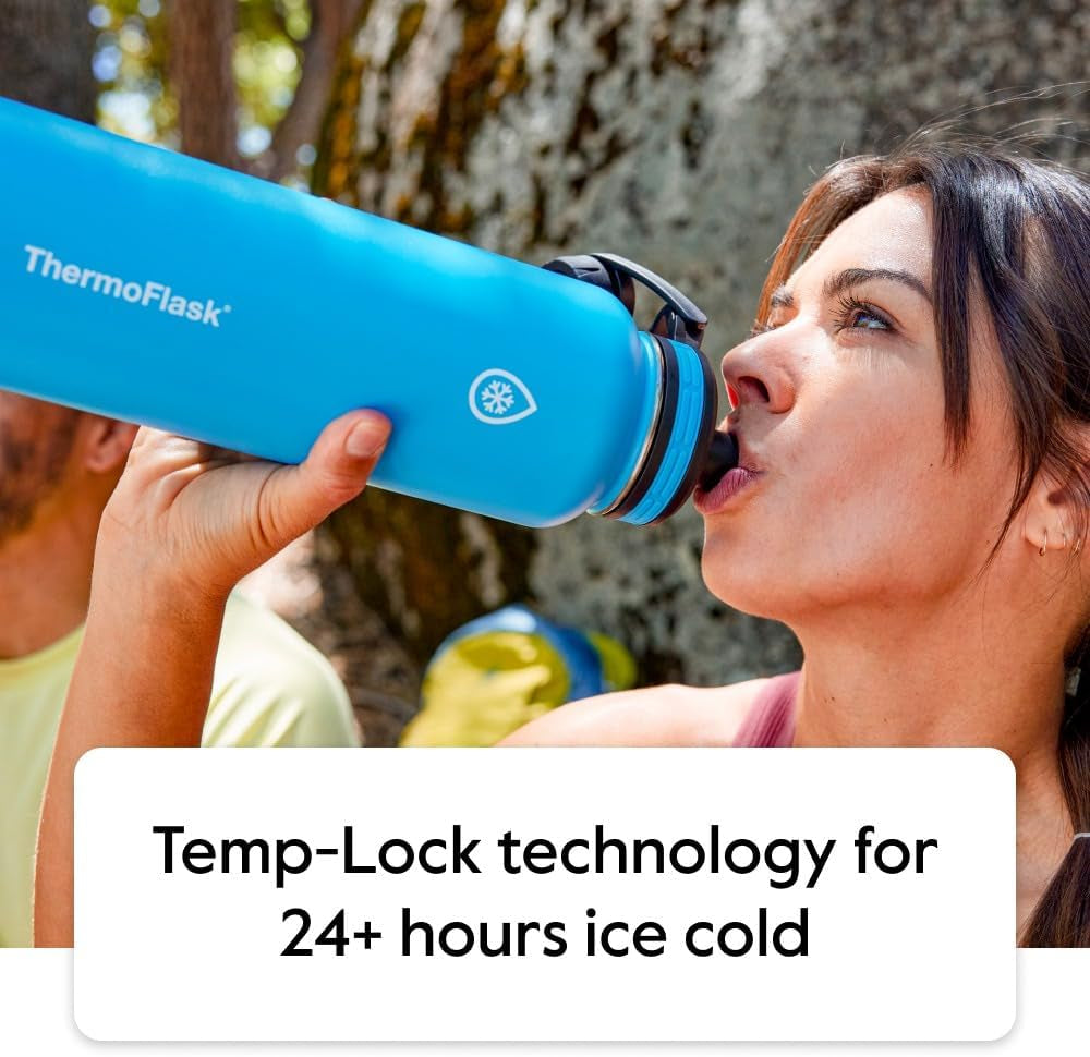 Stay Hydrated in Style: 18 Oz Insulated Stainless Steel Water Bottle with Versatile Spout and Straw Lids - Perfect for Every Adventure!