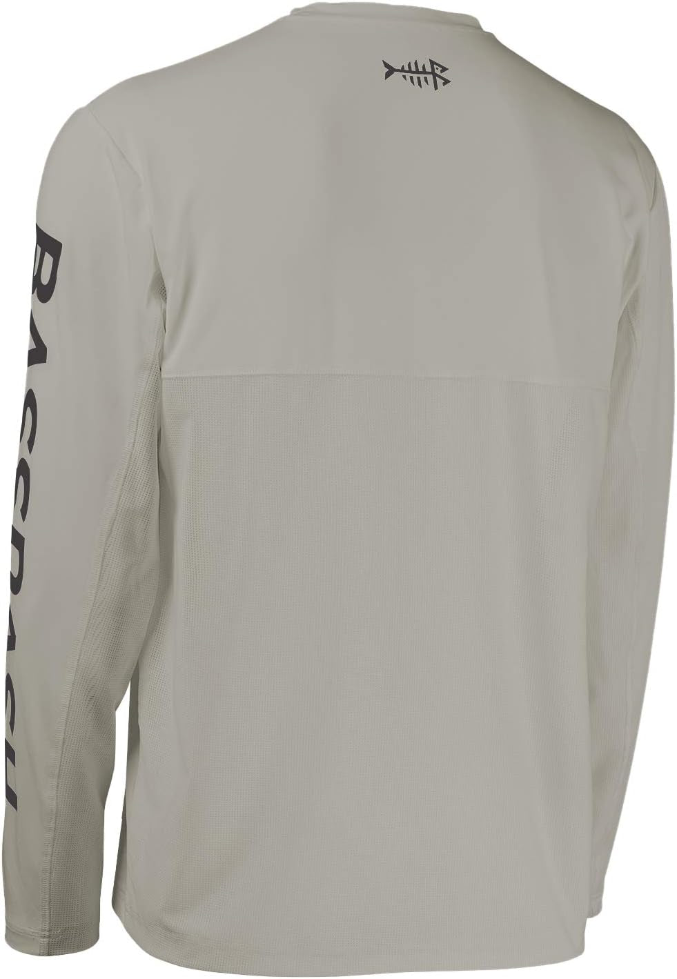 Ultimate UV Protection Fishing T-Shirt for Men - Long Sleeve UPF 50+ Tee in Ash Grey/Dark Grey