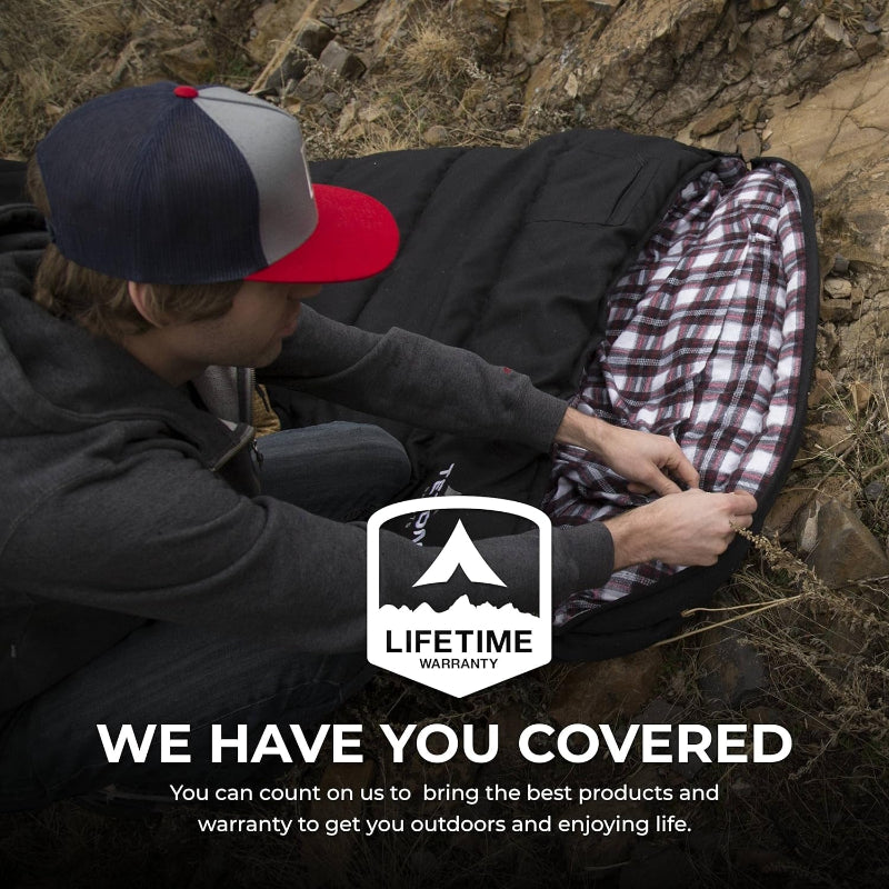 Experience Ultimate Comfort with the Teton Celsius XXL Sleeping Bag - Perfect for Cold Weather Adventures, Includes Compression Sack for Easy Packing