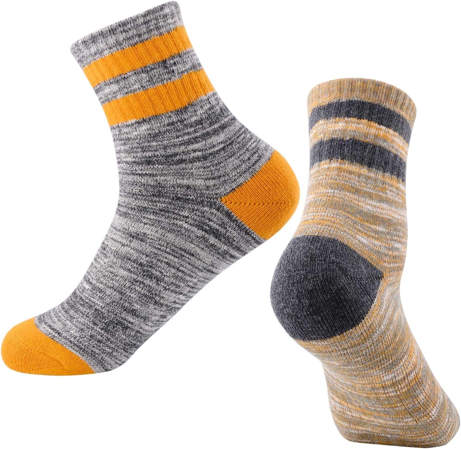 Women'S Hiking Walking Socks, Multi-Pack Outdoor Recreation Socks Wicking Cushion Crew Socks