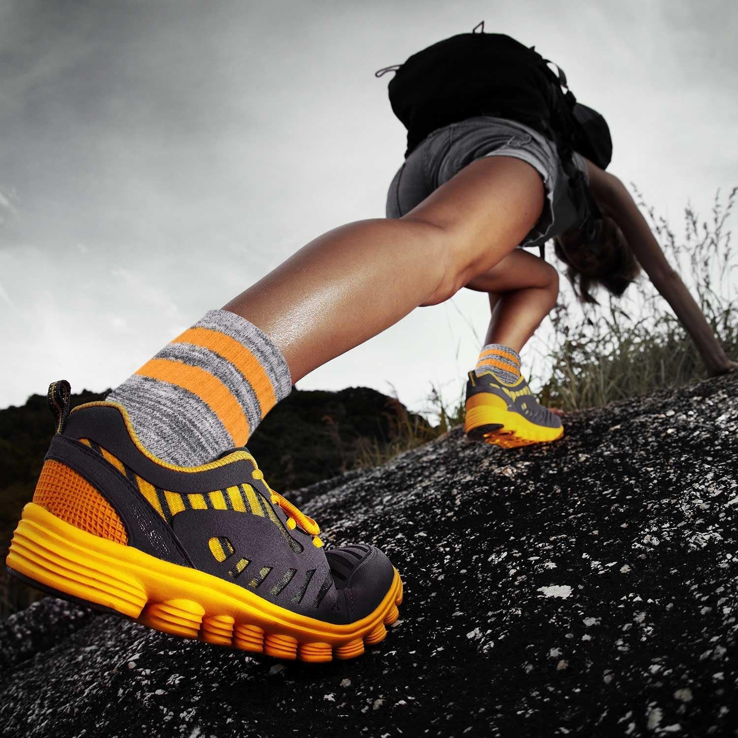 Women'S Hiking Walking Socks, Multi-Pack Outdoor Recreation Socks Wicking Cushion Crew Socks