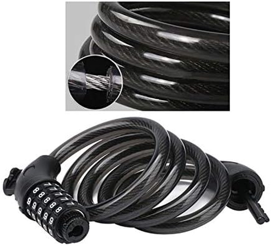 Secure Your Ride with the XZSUN 5-Digit Combination Bike Lock - Portable Steel Cable Lock for Ultimate Protection