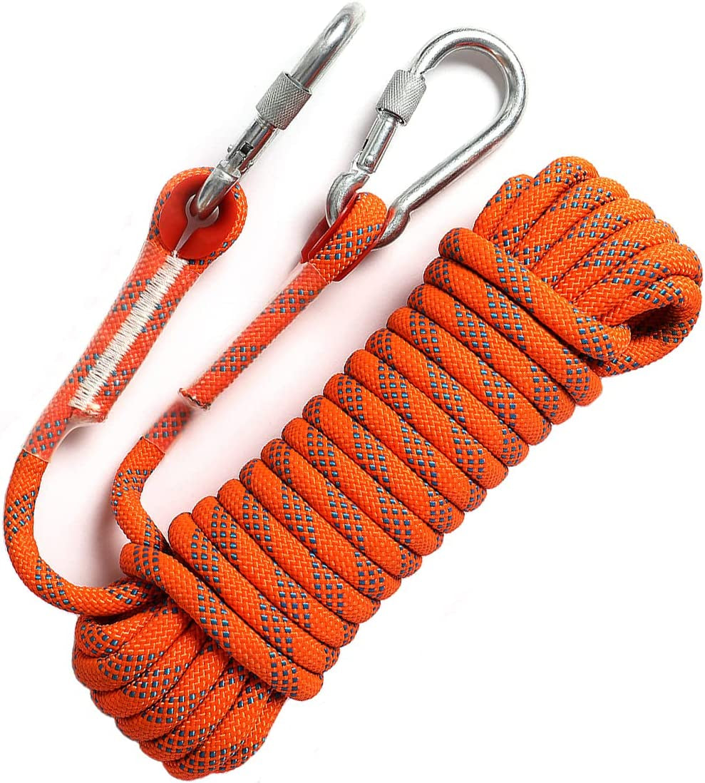Premium Static Climbing Ropes - Versatile Lengths from 35FT to 250FT, Durable 10mm & 16mm Diameter Options