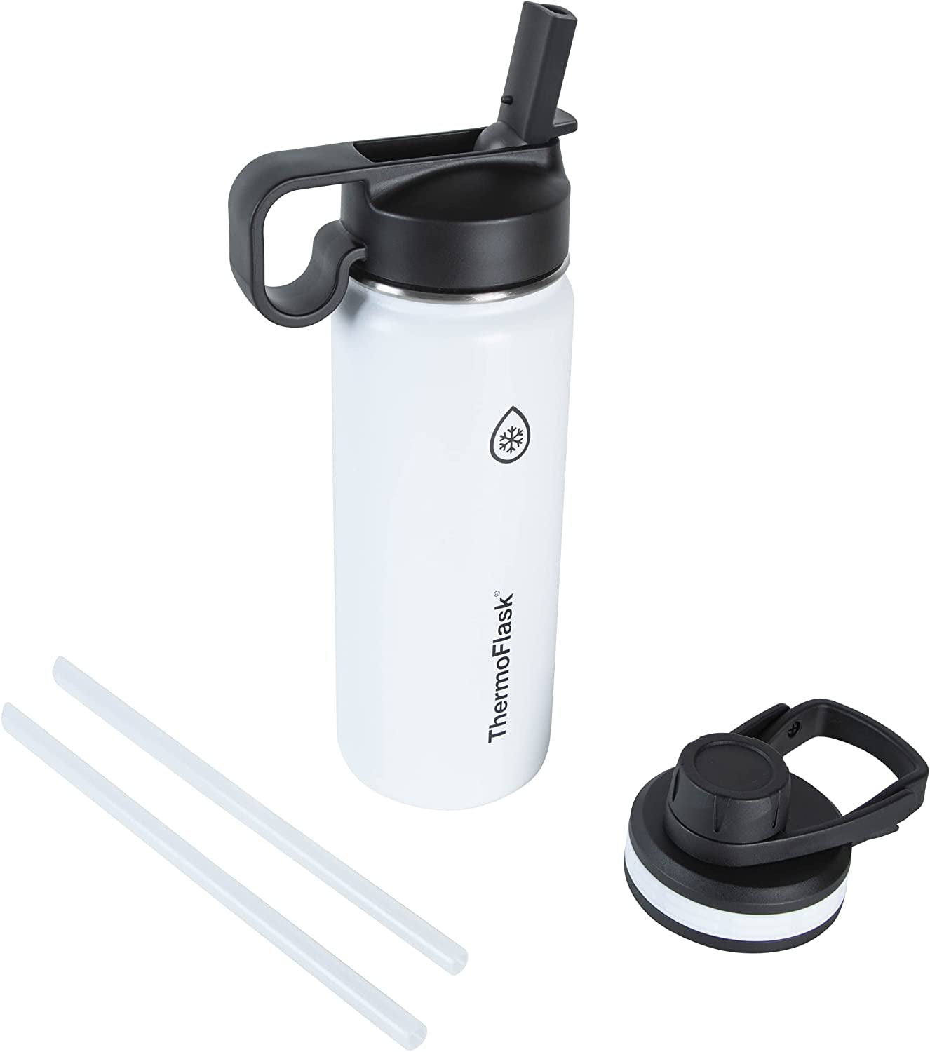Stay Hydrated in Style: 18 Oz Insulated Stainless Steel Water Bottle with Versatile Spout and Straw Lids - Perfect for Every Adventure!