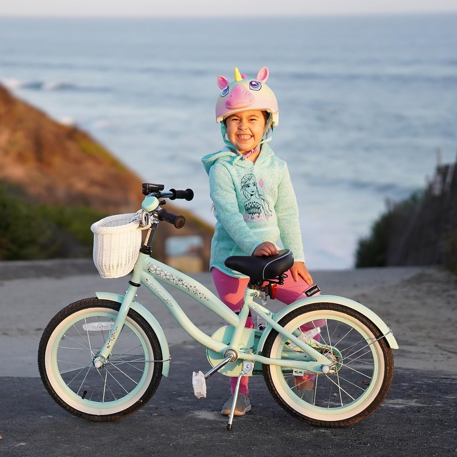 Stylish 14-Inch Kids Cruiser Bike with Training Wheels for Ages 2-7 - Perfect for Boys and Girls!