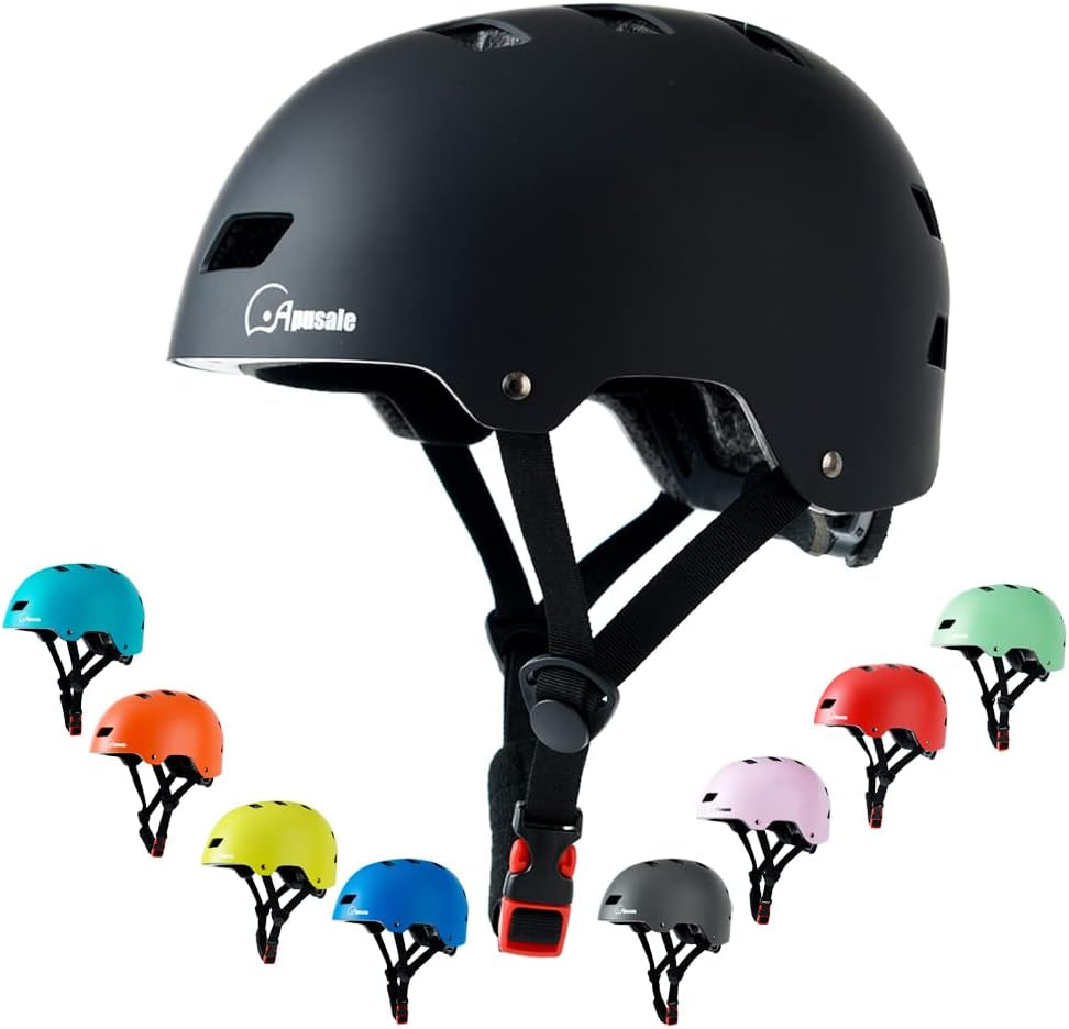Versatile Bike and Skateboard Helmet for Kids and Adults - Adjustable, Lightweight, and Safe for All Outdoor Activities
