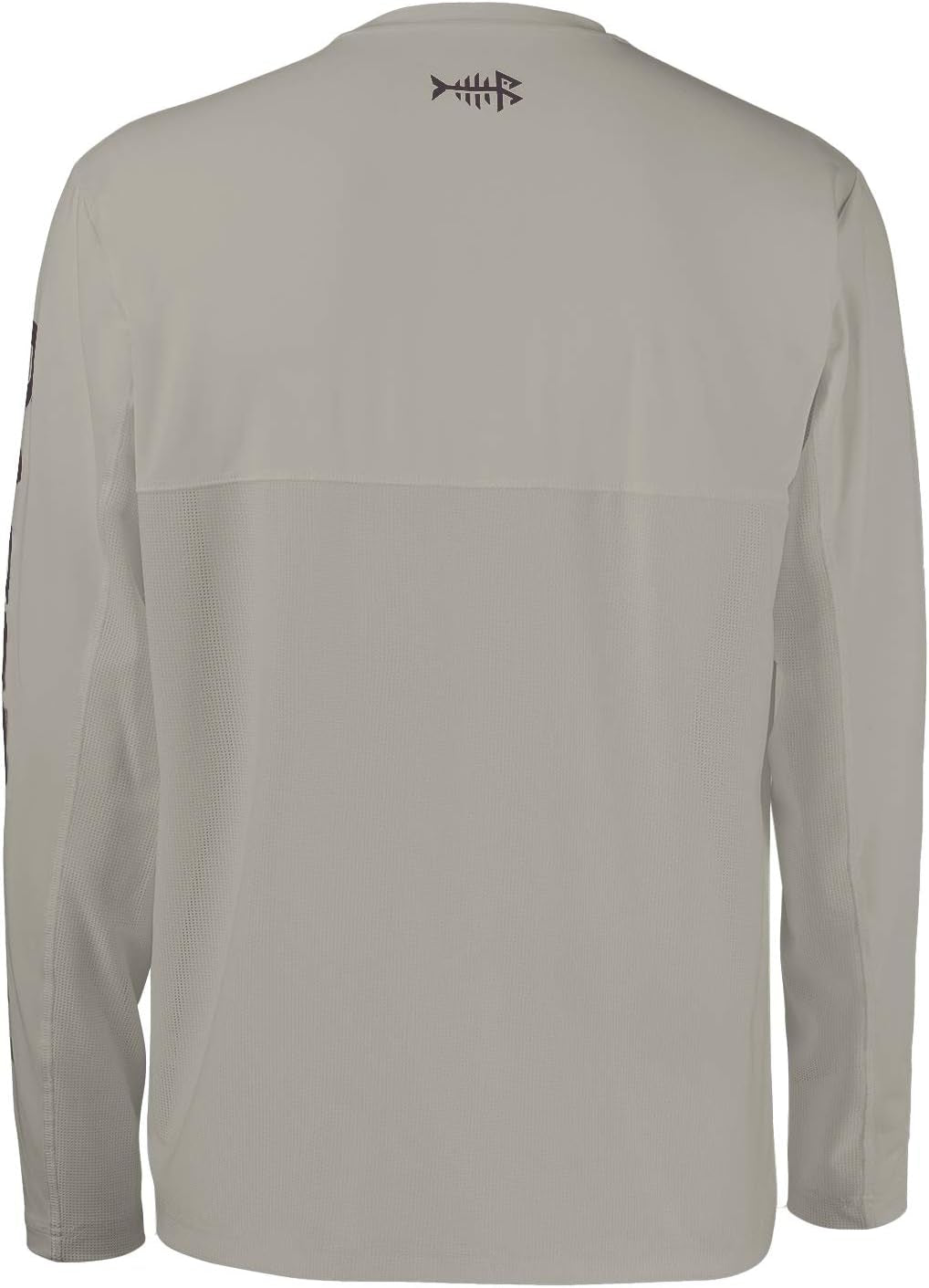 Ultimate UV Protection Fishing T-Shirt for Men - Long Sleeve UPF 50+ Tee in Ash Grey/Dark Grey
