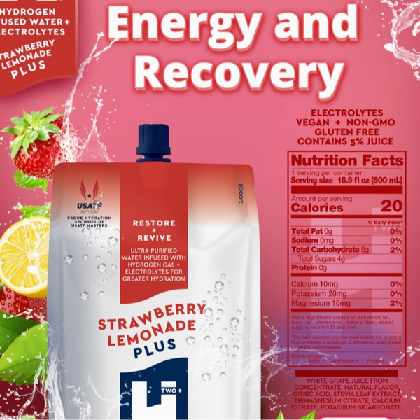 HTWO Plus Strawberry Lemonade Hydrogen Water - Grit and Gear