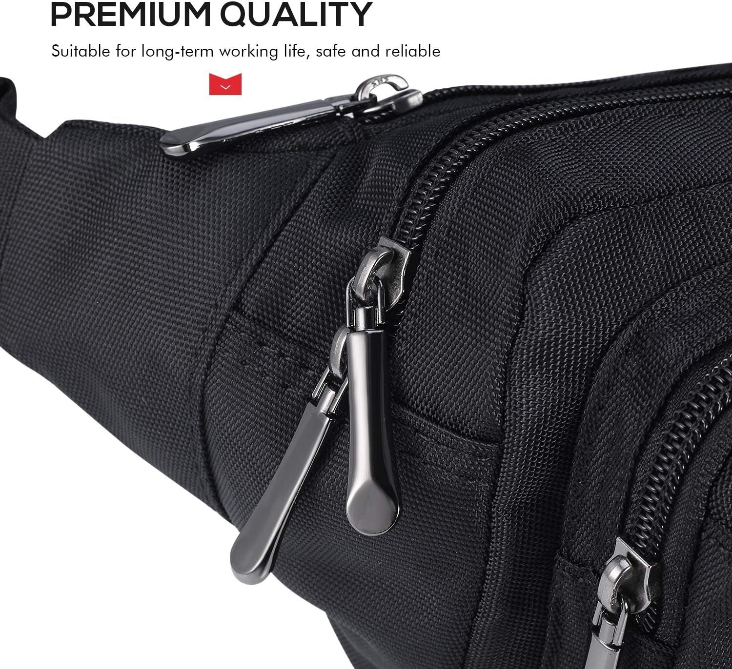 Versatile Waterproof Fanny Pack for Men and Women - Multi-Pocket Hip Bum Bag for Travel, Hiking, and Outdoor Adventures