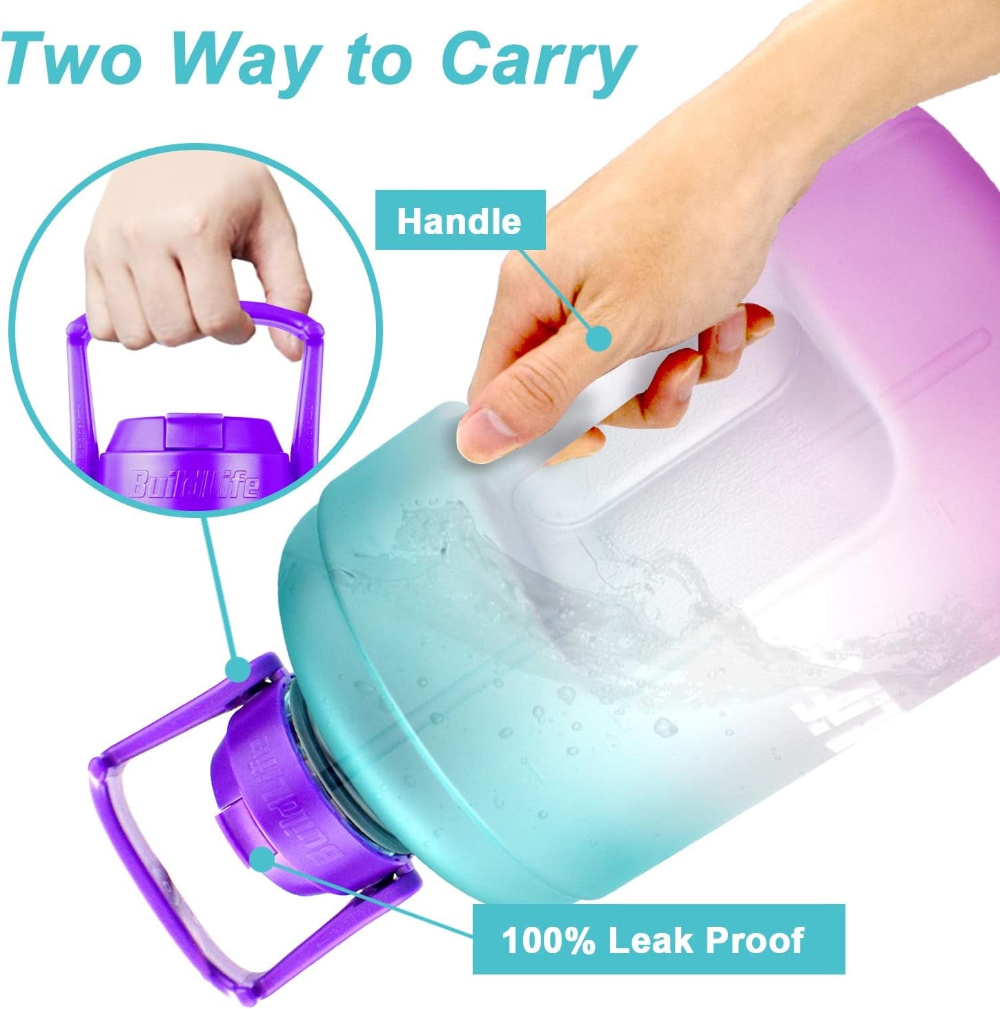 Bring Your Hydration Game to the Next Level with Our 1 Gallon Motivational Water Bottle – Straw & Time Markers for Fitness Enthusiasts!