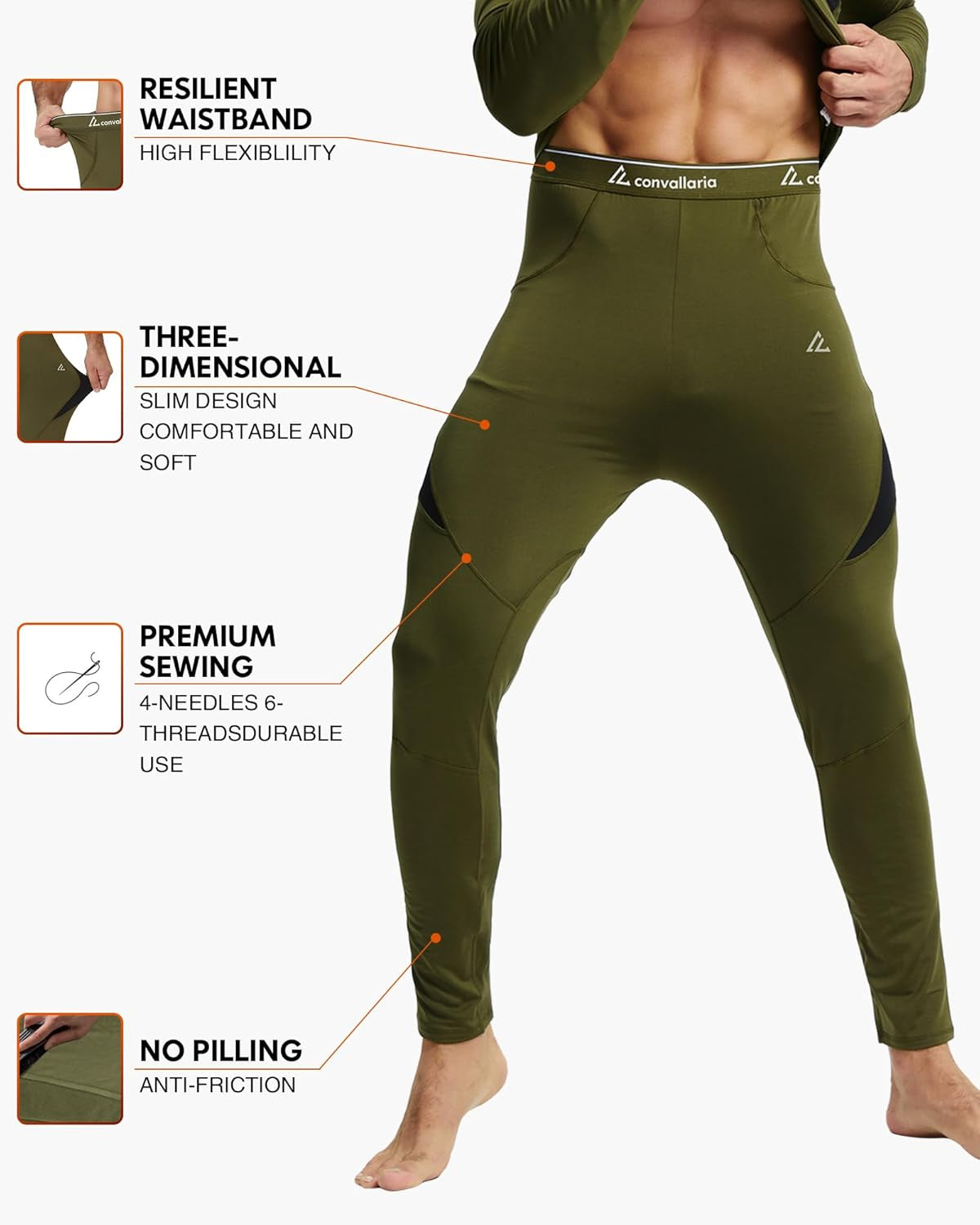 Stay Warm and Comfortable This Winter with Our Men's Thermal Underwear Long Johns Set - Perfect for Hunting, Sports, and Outdoor Activities!