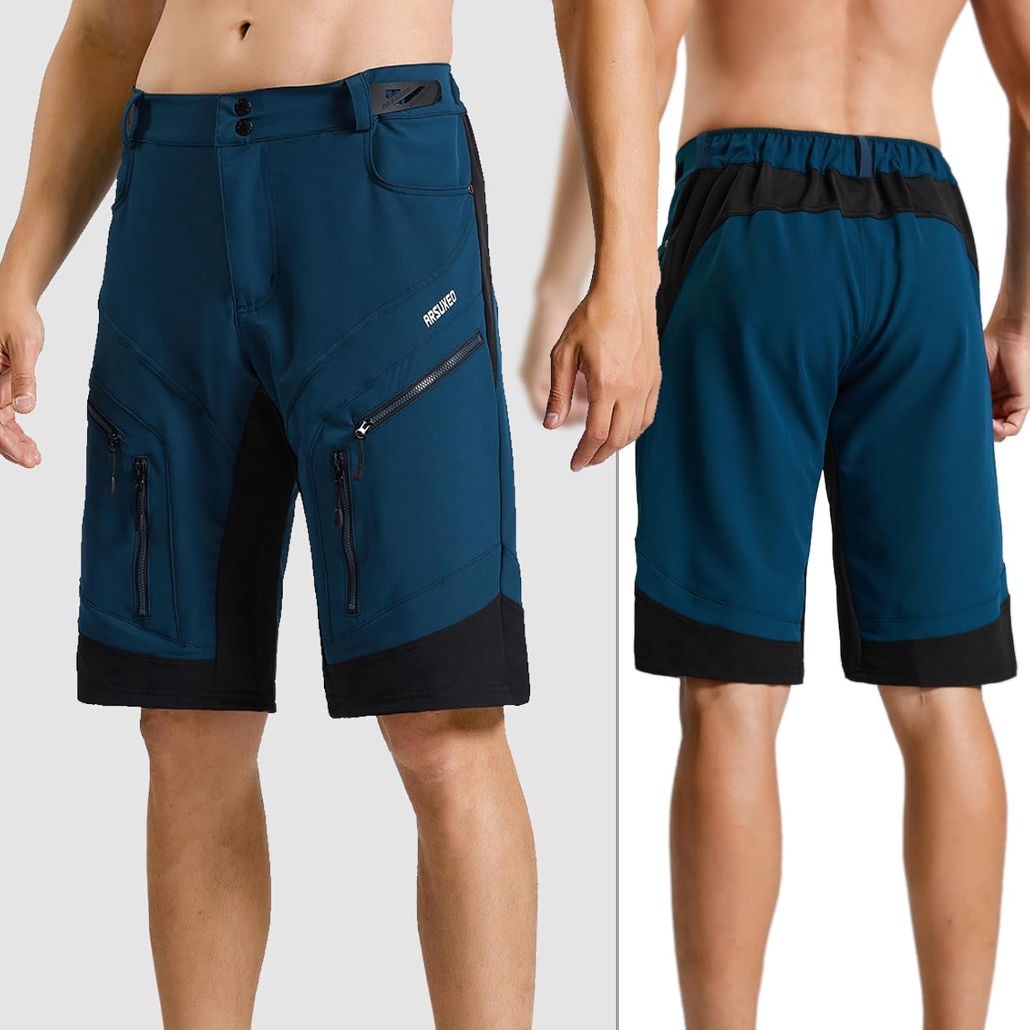 Men'S Loose Fit Cycling Shorts Mountain Bike Shorts Water Ressistant 1903