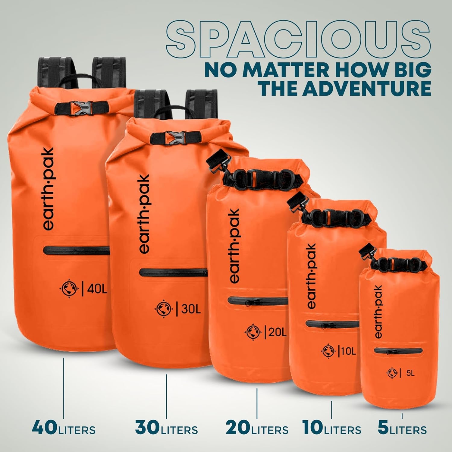 Ultimate Waterproof Dry Bag Backpack with Zippered Pocket - Keep Your Gear Safe and Dry!