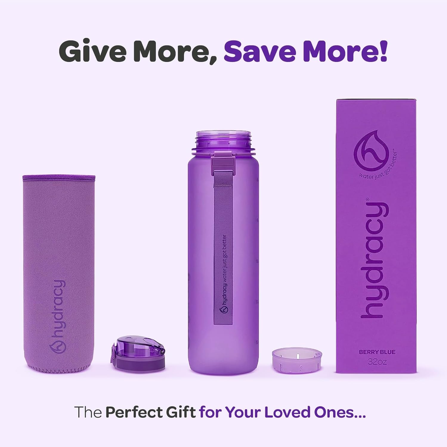 Stay Hydrated in Style: 32 oz BPA-Free Water Bottle with Time Marker, Fruit Infuser, and No Sweat Sleeve - Perfect for Fitness and Outdoor Adventures