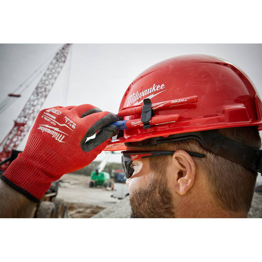 BOLT White Type 1 Class C Front Brim Vented Hard Hat with 4-Point Ratcheting Suspension with BOLT Mesh Full Faceshield