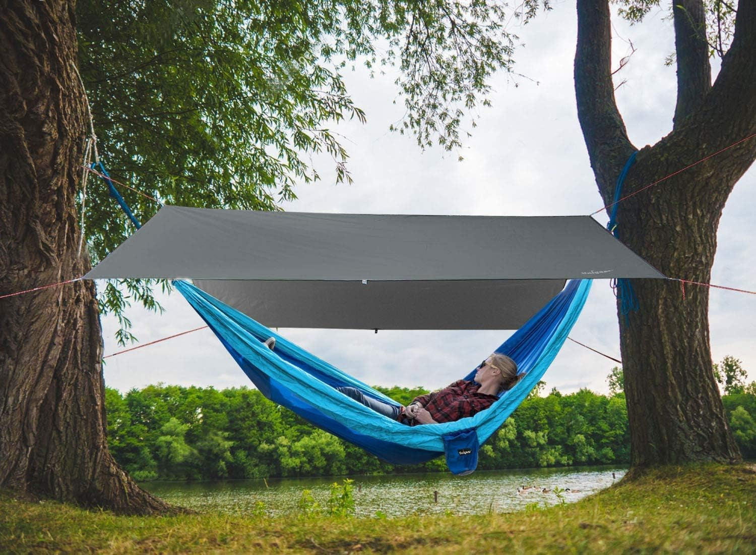 Ultimate Waterproof Hammock Rain Fly Tarp - UV Protection & Lightweight for Camping, Backpacking & Outdoor Adventures