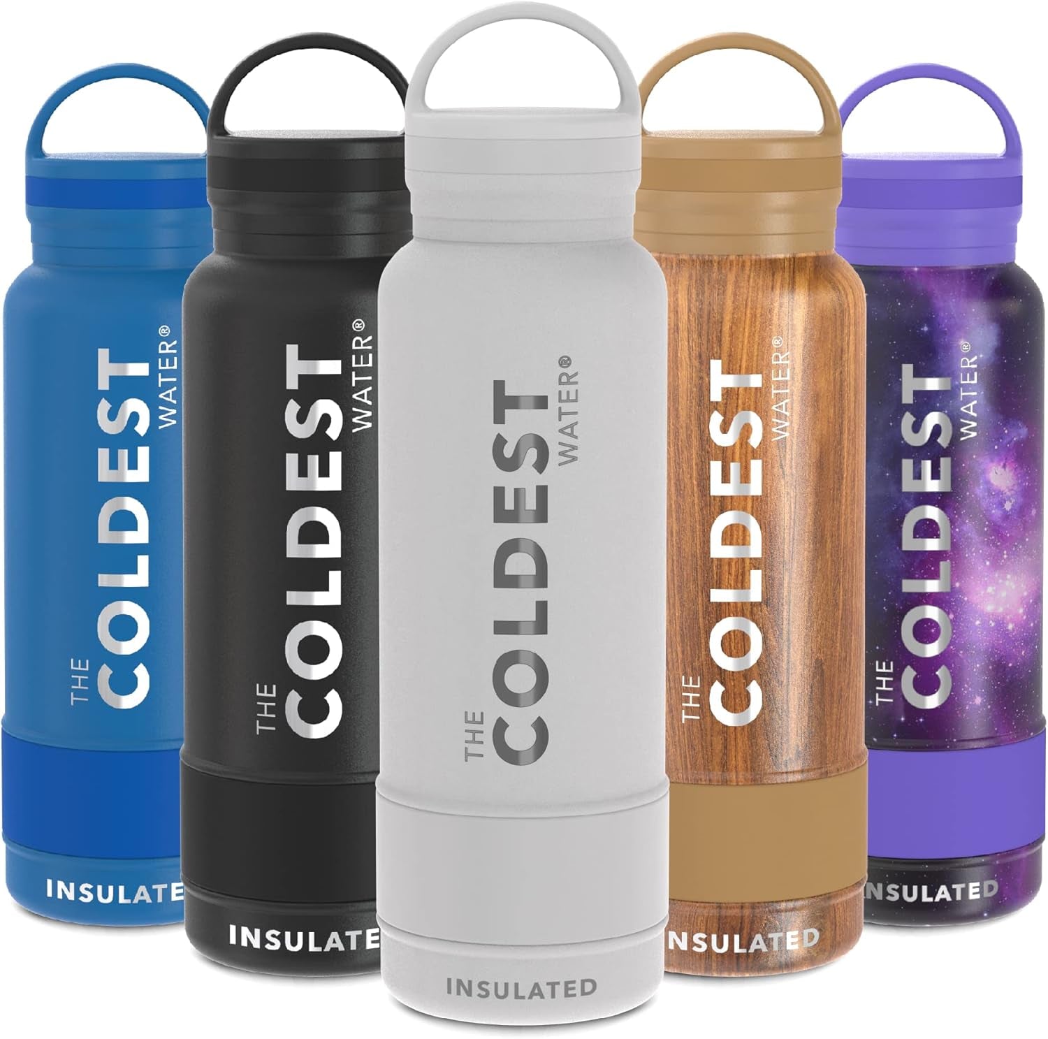 Stay Hydrated with the Coldest Insulated Water Bottle - 21oz Stainless Steel Thermos with Handle Lid, Leak Proof and Double Walled for Ultimate Temperature Retention