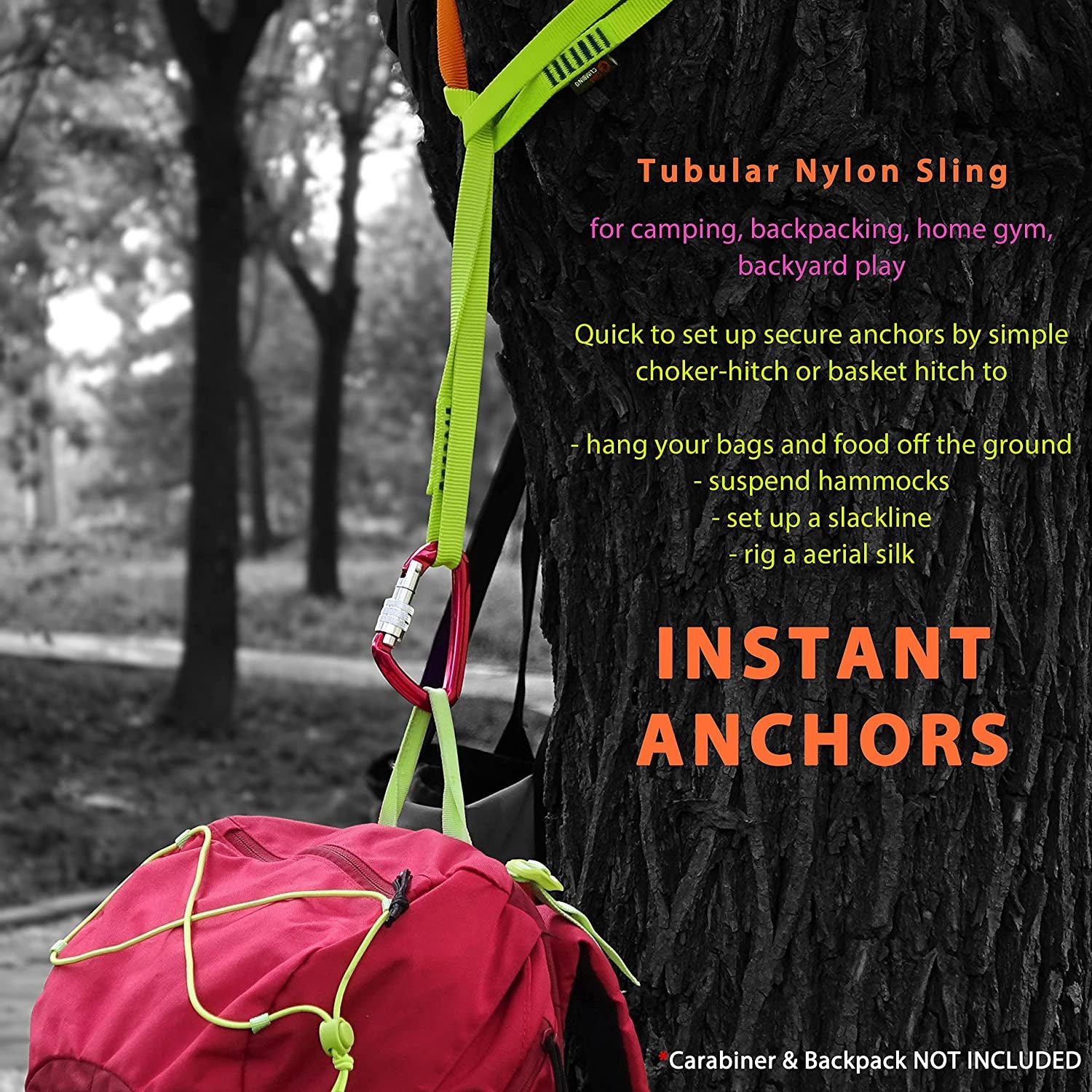 High-Strength 16mm Nylon Sling Runner - 22kN Certified for Ultimate Durability and Versatility