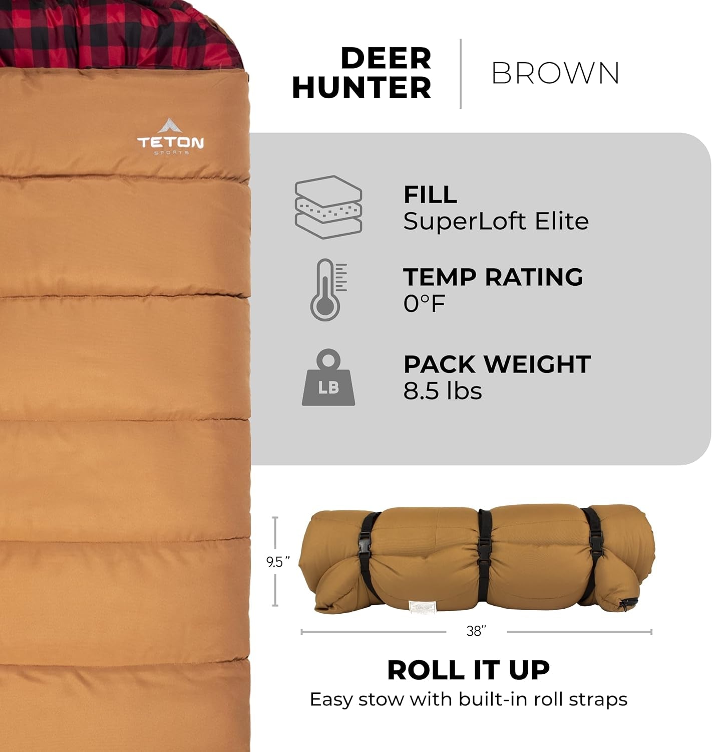 Experience Ultimate Comfort with the Deer Hunter -35F and 0F Degree Sleeping Bag: Perfect for Camping, Hunting, and Cold Weather Adventures