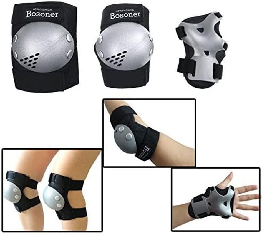 Ultimate Kids Protective Gear Set: Knee Pads, Elbow Pads, and Wrist Guards for Ages 3-15 - Perfect for Roller Skating, Cycling, BMX, Skateboarding, and Scooter Riding!