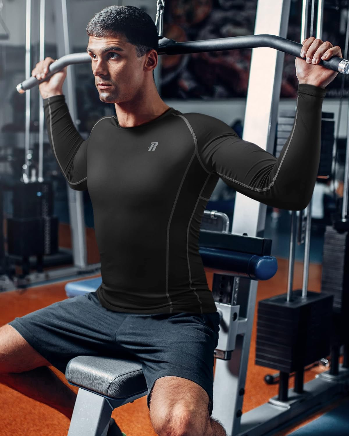 Ultimate Men's Long Sleeve Compression Shirts - Cool Dry Athletic Tees for Workouts, Fishing, and Sports - 3 Pack in Black, White, and Navy