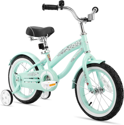 Stylish 14-Inch Kids Cruiser Bike with Training Wheels for Ages 2-7 - Perfect for Boys and Girls!