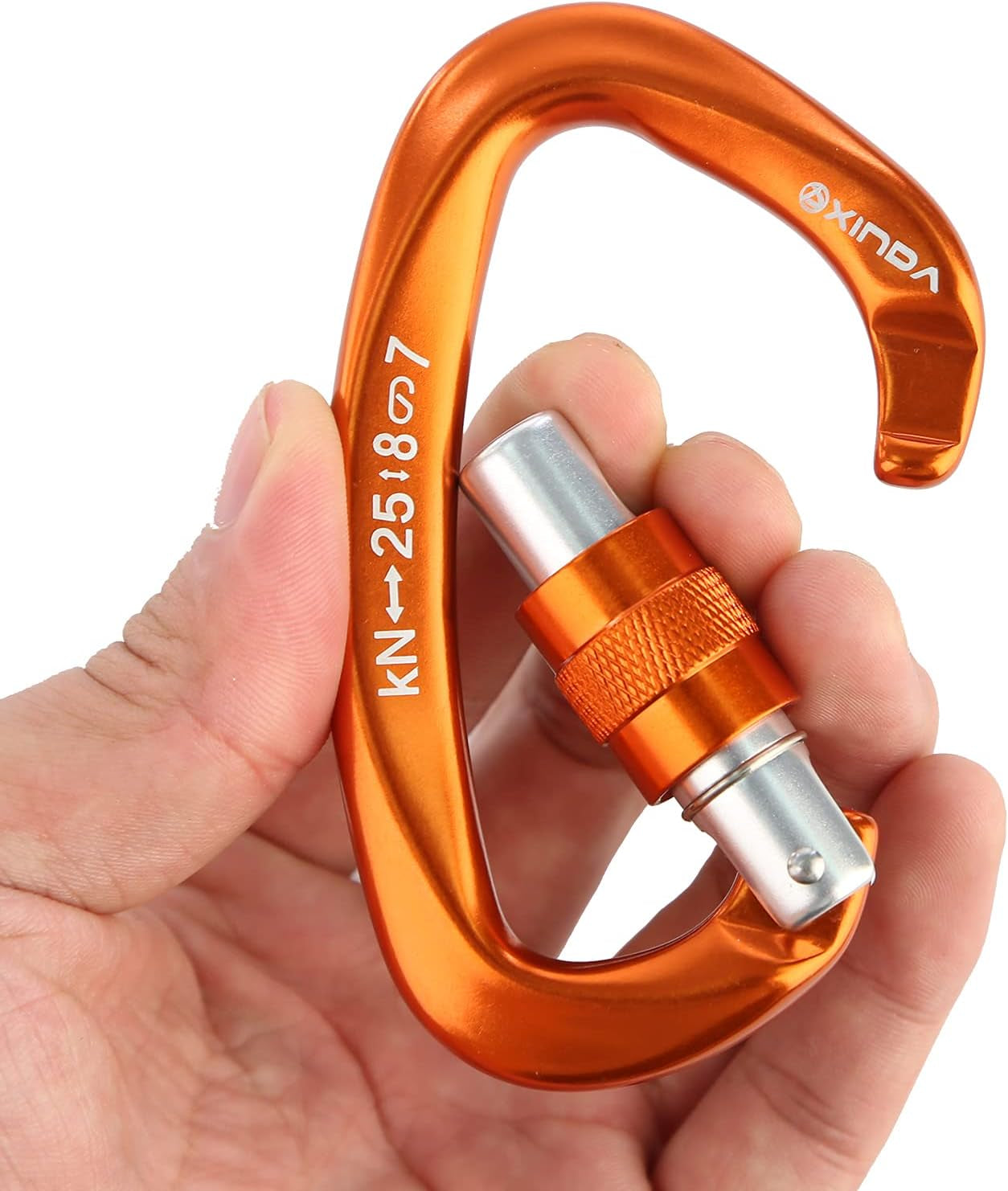 Ultimate Screw Locking Carabiner Clip - Heavy Duty, Professional Grade for Climbing, Camping, and Outdoor Adventures
