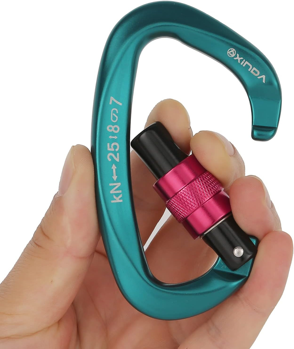 Ultimate Heavy-Duty Screwgate Locking Carabiner Clip - Unmatched Safety for Rock Climbing, Mountaineering, Camping, and Outdoor Adventures