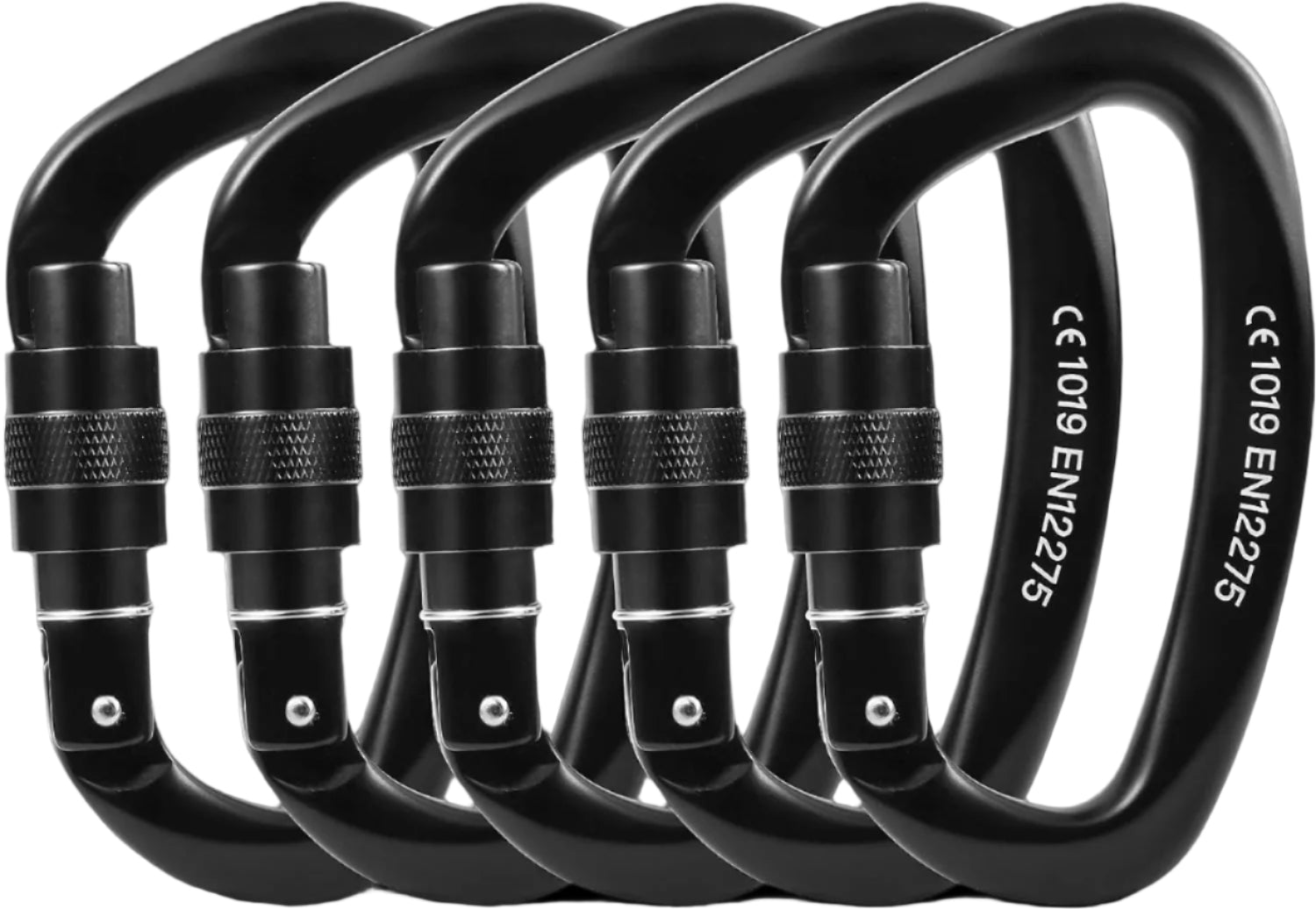 Unleash Your Climbing Potential with the Heavy-Duty 25kN Locking Carabiner - 5600Lb Screw Gate D Shape for Ultimate Safety and Performance
