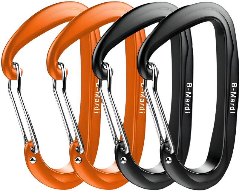 Heavy Duty Locking Carabiner Clips - Ultra Lightweight 12KN (2697 lbs) for Camping, Hiking, Hammocks, and More - Perfect for Outdoor Adventures and Everyday Use