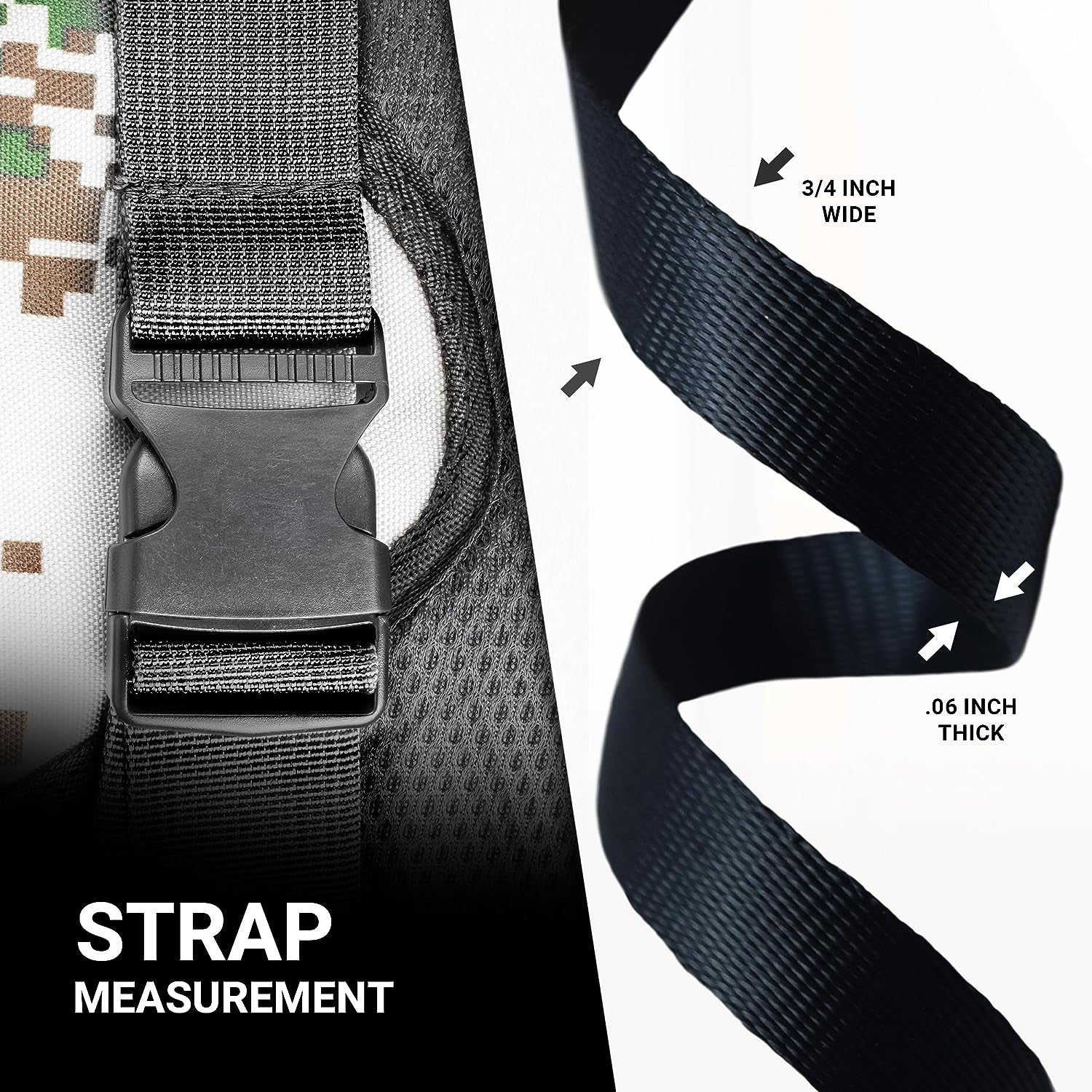 Heavyweight Polypropylene Webbing - Heavy Duty Poly Strapping for Outdoor DIY Gear Repair, 3/4 Inch