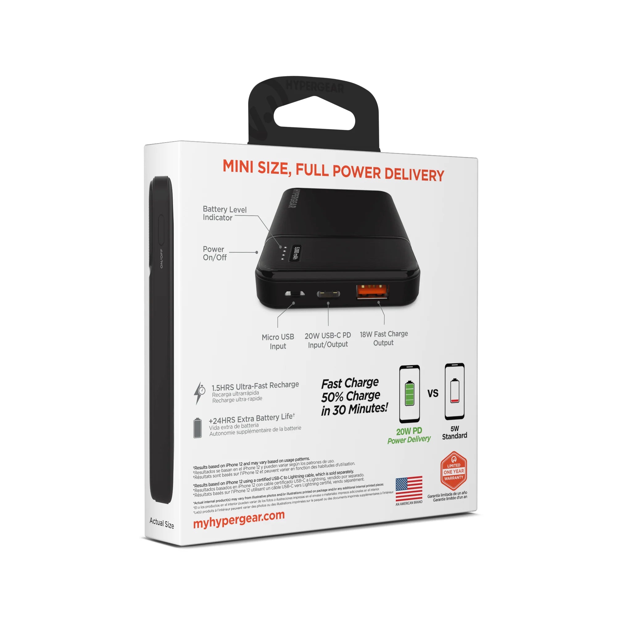 Hypergear 5000mAh PD 20W Power Pack Mini